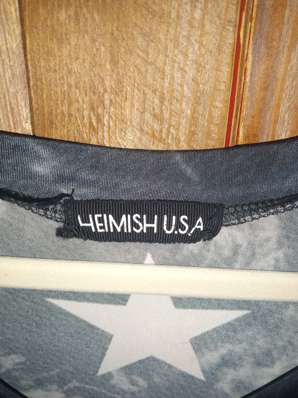 HEIMISH USA Blue and White Star Print Top - Picture 2 of 4